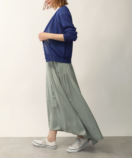 PICCIN（ピッチン）の「接触冷感パールボタンカーディガン（カーディガン/ボレロ・レディース・ブルー/ピンク/ホワイト/パープル/イエロー/ブラック・M）」の20枚目の写真