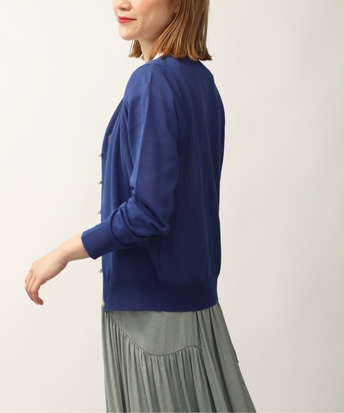 PICCIN（ピッチン）の「接触冷感パールボタンカーディガン（カーディガン/ボレロ・レディース・ブルー/ピンク/ホワイト/パープル/イエロー/ブラック・M）」の16枚目の写真