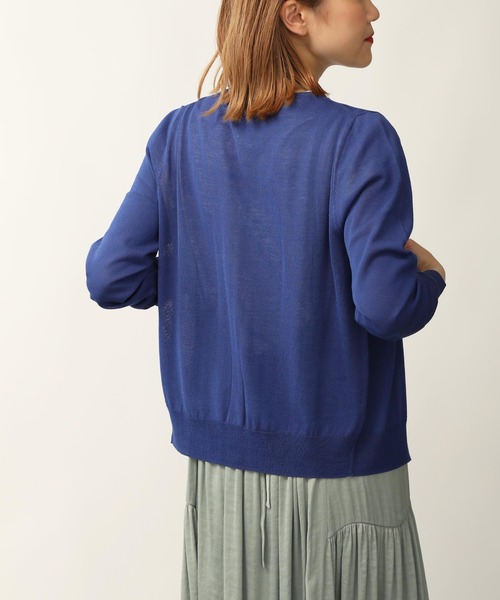 PICCIN（ピッチン）の「接触冷感パールボタンカーディガン（カーディガン/ボレロ・レディース・ブルー/ピンク/ホワイト/パープル/イエロー/ブラック・M）」の17枚目の写真