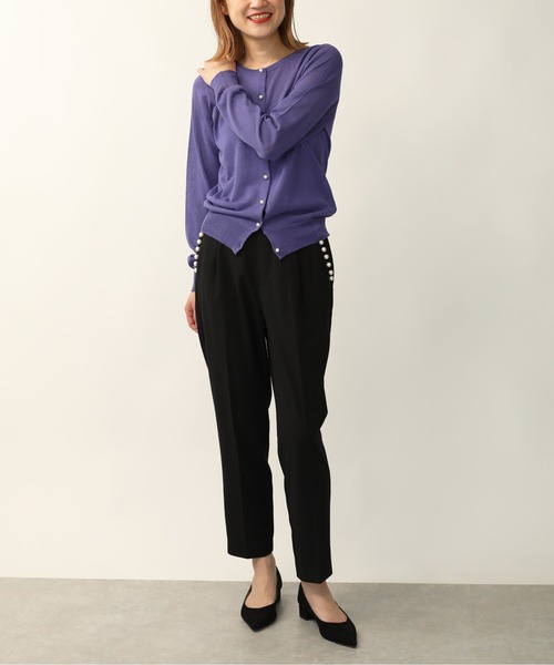 PICCIN（ピッチン）の「接触冷感パールボタンカーディガン（カーディガン/ボレロ・レディース・ブルー/ピンク/ホワイト/パープル/イエロー/ブラック・M）」の13枚目の写真