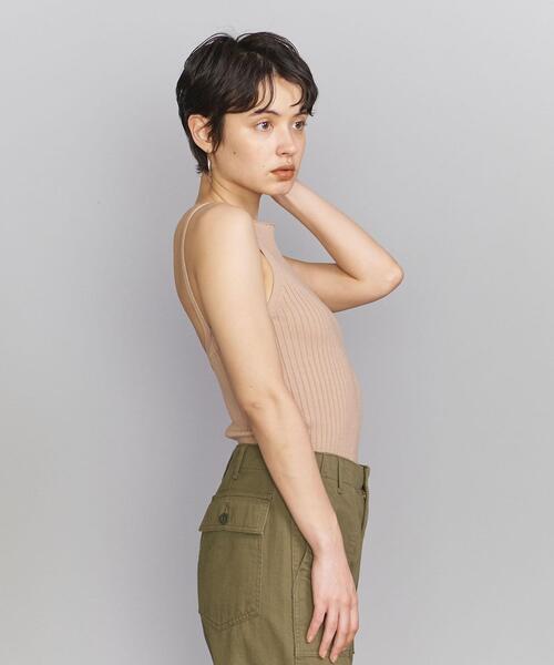 Lepidos（レピドス）の「＜Lepidos＞リブニット キャミソール -ウォッシャブル-（キャミソール・レディース・ベージュ/オフホワイト/オレンジ/その他1・FREE）」の18枚目の写真