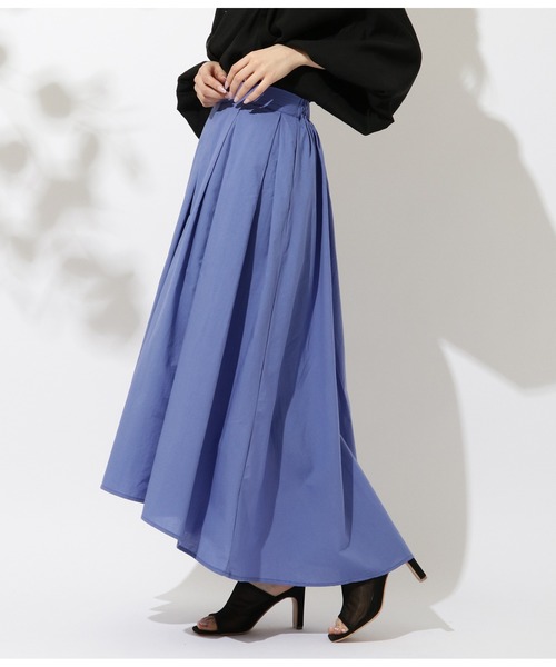 CHILLE(チル)の「ボリュームアシメフレアスカート(スカート・レディース・ブラック/ベージュ/パープル・FREE)」の5枚目の写真