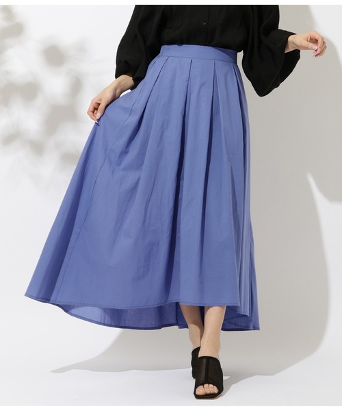 CHILLE(チル)の「ボリュームアシメフレアスカート(スカート・レディース・ブラック/ベージュ/パープル・FREE)」の4枚目の写真