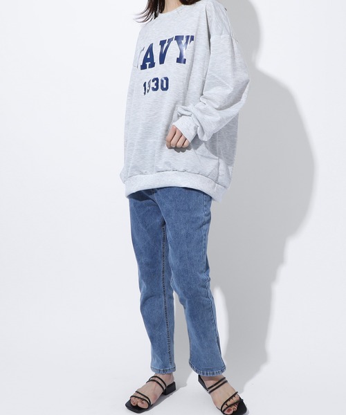 MAISON BREEZE（メゾンブリーズ）の「【MAISON BREEZE】伸縮サイドスリットパンツSCCH91（デニムパンツ・レディース・アイボリー/サックスブルー/ブラック・4/3/5）」の7枚目の写真