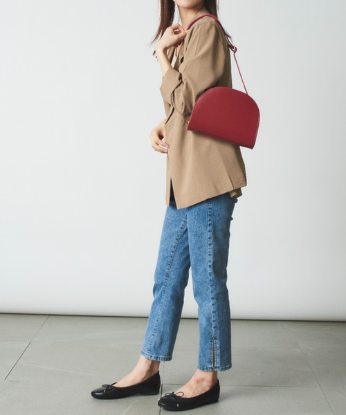 MAISON BREEZE（メゾンブリーズ）の「【MAISON BREEZE】伸縮サイドスリットパンツSCCH91（デニムパンツ・レディース・アイボリー/サックスブルー/ブラック・4/3/5）」の17枚目の写真