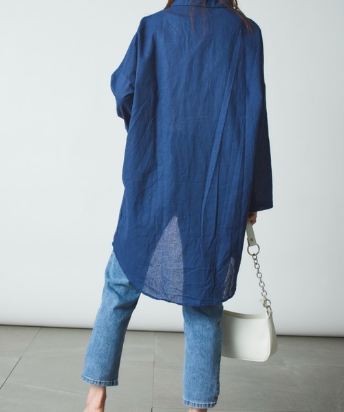 MAISON BREEZE（メゾンブリーズ）の「【MAISON BREEZE】伸縮サイドスリットパンツSCCH91（デニムパンツ・レディース・アイボリー/サックスブルー/ブラック・4/3/5）」の19枚目の写真