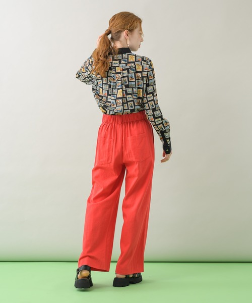 CLOCHE（クロシェ）の「cloche 綿麻カラーパンツ（その他パンツ・レディース・イエロー/ブルー/ピンク・FREE）」の6枚目の写真