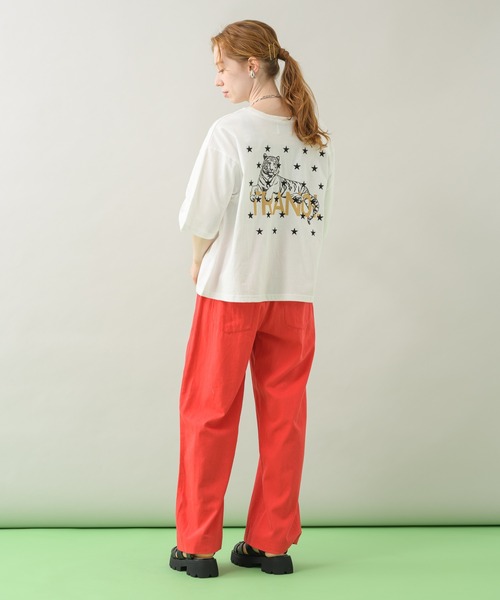 CLOCHE（クロシェ）の「cloche 綿麻カラーパンツ（その他パンツ・レディース・イエロー/ブルー/ピンク・FREE）」の11枚目の写真