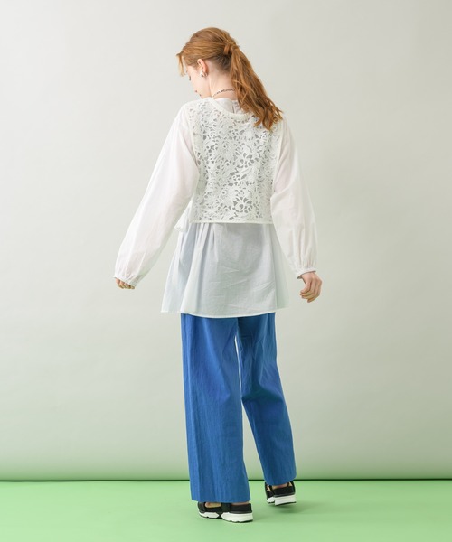 CLOCHE（クロシェ）の「cloche 綿麻カラーパンツ（その他パンツ・レディース・イエロー/ブルー/ピンク・FREE）」の20枚目の写真