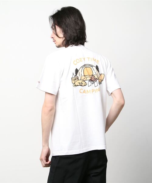 KELTY（ケルティ）の「ZOZO限定/KELTY オオニシアキオ “COZY TIME” S/S TEE（Tシャツ/カットソー・メンズ・ホワイト/サンドベージュ・L/M）」の3枚目の写真