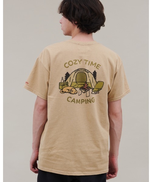 KELTY（ケルティ）の「ZOZO限定/KELTY オオニシアキオ “COZY TIME” S/S TEE（Tシャツ/カットソー・メンズ・ホワイト/サンドベージュ・L/M）」の6枚目の写真
