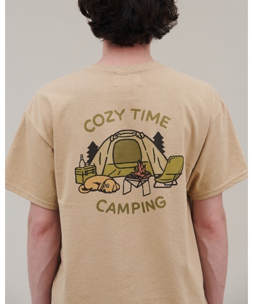 KELTY（ケルティ）の「ZOZO限定/KELTY オオニシアキオ “COZY TIME” S/S TEE（Tシャツ/カットソー・メンズ・ホワイト/サンドベージュ・L/M）」の9枚目の写真