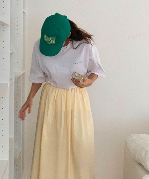Dalfwin(ダールフィン)の「2022 S/S 春夏 韓国ファッション Tシャツ半袖レディース FAVORITE THINGSTシャツ(Tシャツ/カットソー・レディース・ホワイト/グレー系その他・FREE)」の9枚目の写真
