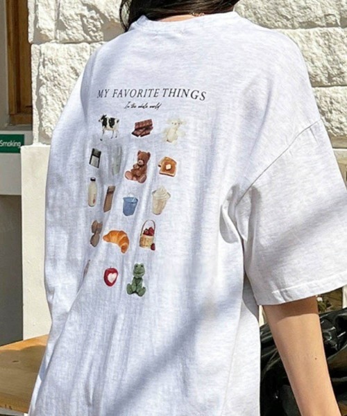 Dalfwin(ダールフィン)の「2022 S/S 春夏 韓国ファッション Tシャツ半袖レディース FAVORITE THINGSTシャツ(Tシャツ/カットソー・レディース・ホワイト/グレー系その他・FREE)」の20枚目の写真