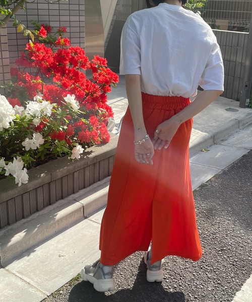 DuKKah（デュカ）の「Dukkah/【低身長向け】ポンチスリットマーメイドスカート（スカート・レディース・ブルー/ライム/ピンク/オレンジ/ブラック・X-SMALL）」の12枚目の写真