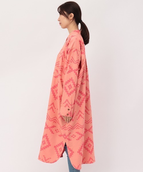 チチカカ（チチカカ）の「ナバホジャカードワンピース（シャツワンピース・レディース・ブラウン/アイボリー/ピンク・FREE）」の18枚目の写真