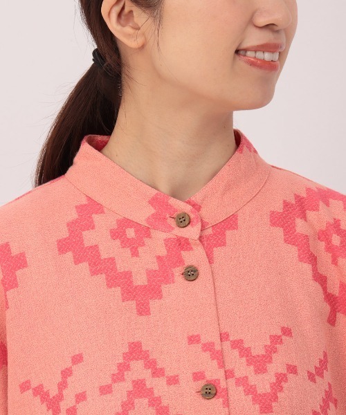 チチカカ（チチカカ）の「ナバホジャカードワンピース（シャツワンピース・レディース・ブラウン/アイボリー/ピンク・FREE）」の20枚目の写真