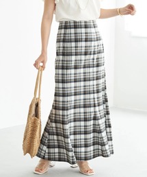 earth music&ecology | マドラスチェックマーメイドスカート(スカート)
