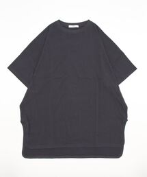 Samansa Mos2 blue | 【USAコットン】チュニックTシャツ(Tシャツ/カットソー)