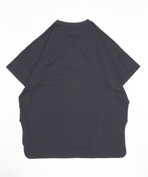 Samansa Mos2 blue（サマンサモスモスブルー）の「【USAコットン】チュニックTシャツ（Tシャツ/カットソー・レディース・オフホワイト/ラベンダー/チャコール・ﾌﾘ-）」の4枚目の写真