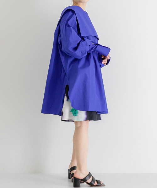 iI（アイ）の「iI　square collar blouse（シャツ/ブラウス・レディース・ホワイト/ブラック/ブルー・ONE）」の20枚目の写真