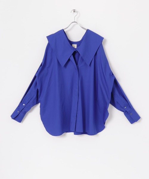 iI（アイ）の「iI　square collar blouse（シャツ/ブラウス・レディース・ホワイト/ブラック/ブルー・ONE）」の11枚目の写真