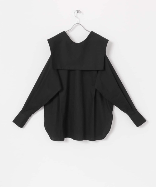 iI（アイ）の「iI　square collar blouse（シャツ/ブラウス・レディース・ホワイト/ブラック/ブルー・ONE）」の18枚目の写真