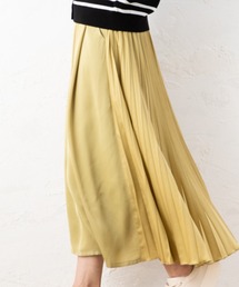 aunt lily（アントリリー）の「バックプリーツ切替フレアースカート笳・（スカート）」