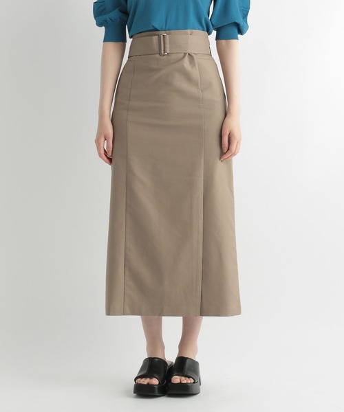 Andemiu（アンデミュウ）の「ハイウエストＩラインスカート348112（スカート・レディース・パープル/ブラウン/イエロー系その他/グリーン・FREE）」の11枚目の写真