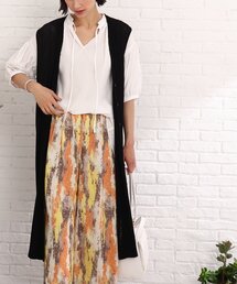 ◆サイドスリット ロングジレ