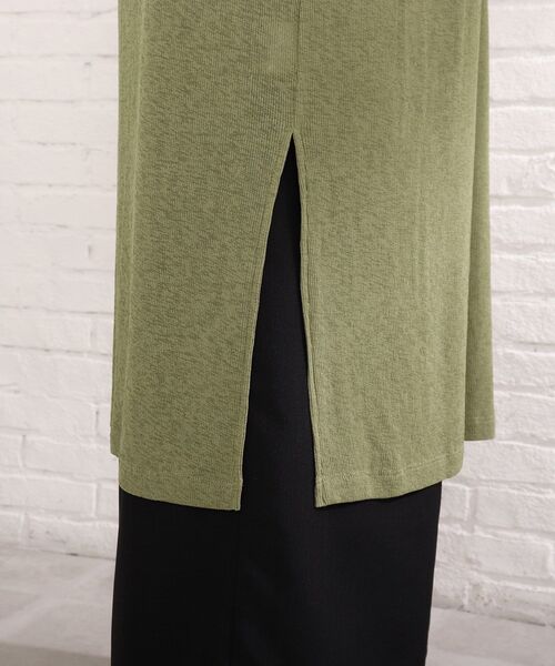 Cutie Blonde（キューティーブロンド）の「◆サイドスリット ロングジレ（ベスト・レディース・オフホワイト/ブラック/カーキ・00）」の9枚目の写真