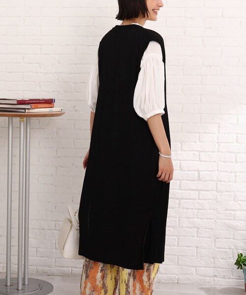 Cutie Blonde（キューティーブロンド）の「◆サイドスリット ロングジレ（ベスト・レディース・オフホワイト/ブラック/カーキ・00）」の22枚目の写真