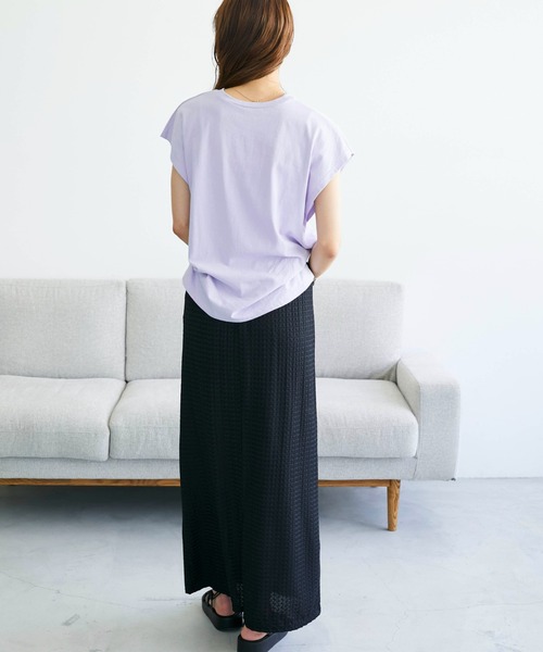 ECRIRE（エクリール）の「カットレーススカート（スカート・レディース・ベージュ/ブラック・M）」の9枚目の写真