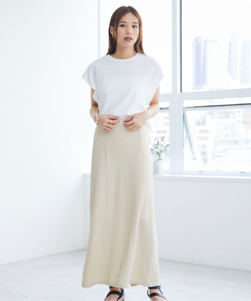 ECRIRE（エクリール）の「カットレーススカート（スカート・レディース・ベージュ/ブラック・M）」の12枚目の写真