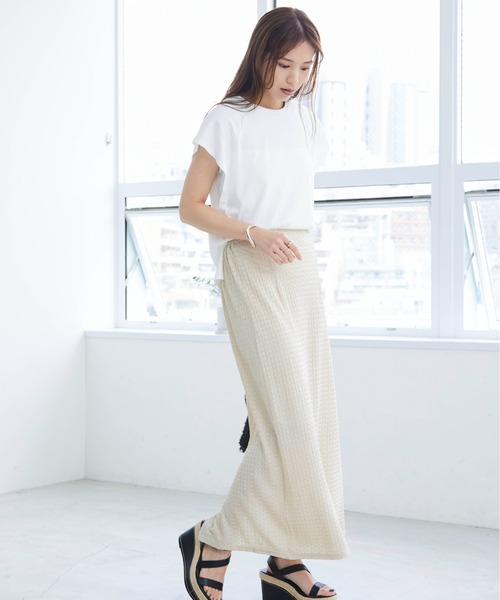 ECRIRE（エクリール）の「カットレーススカート（スカート・レディース・ベージュ/ブラック・M）」の13枚目の写真