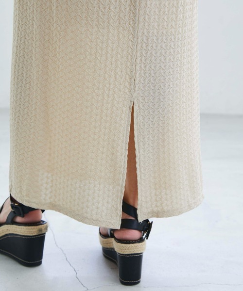 ECRIRE（エクリール）の「カットレーススカート（スカート・レディース・ベージュ/ブラック・M）」の6枚目の写真