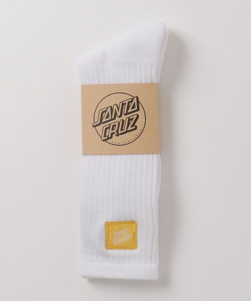 SANTA CRUZ(サンタクルーズ)の「SANTA CRUZ / サンタクルーズ Venture Opus Eco Crew Socks ソックス 靴下(ソックス/靴下・メンズ・ブラック/オフホワイト・FREE)」の2枚目の写真