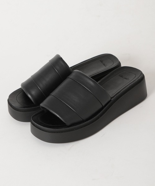 niko and...（ニコアンド）の「オリジナル厚底スライドサンダル（サンダル・レディース・ブラック/その他1/アイボリー・MEDIUM/LARGE）」の5枚目の写真