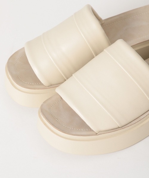 niko and...（ニコアンド）の「オリジナル厚底スライドサンダル（サンダル・レディース・ブラック/その他1/アイボリー・MEDIUM/LARGE）」の14枚目の写真
