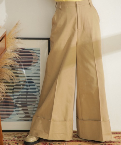 mici（ミチ）の「(mici)スーパーワイドパンツ（その他パンツ・レディース・ベージュ/ホワイト系その他・SMALL/MEDIUM）」の8枚目の写真