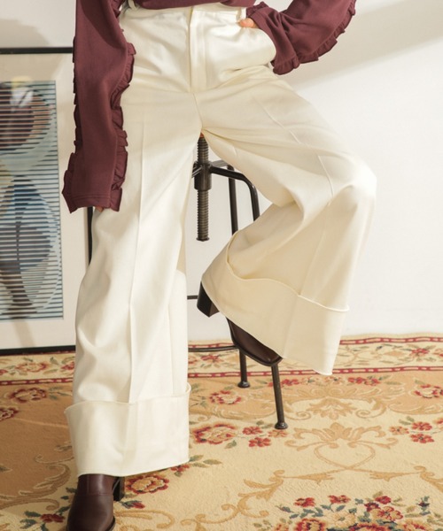 mici（ミチ）の「(mici)スーパーワイドパンツ（その他パンツ・レディース・ベージュ/ホワイト系その他・SMALL/MEDIUM）」の10枚目の写真