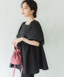 coca（coca） | エンボススクエアブラウス(シャツ/ブラウス)