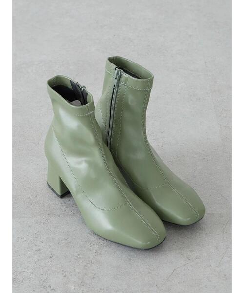 ORiental TRaffic(オリエンタルトラフィック)の「ORiental Traffic ストレッチブーツ(ブーツ・レディース・ブラウン/グレイッシュベージュ/ブラック/カーキ・S/M/L/LL)」の9枚目の写真