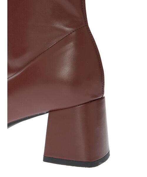 ORiental TRaffic(オリエンタルトラフィック)の「ORiental Traffic ストレッチブーツ(ブーツ・レディース・ブラウン/グレイッシュベージュ/ブラック/カーキ・S/M/L/LL)」の17枚目の写真