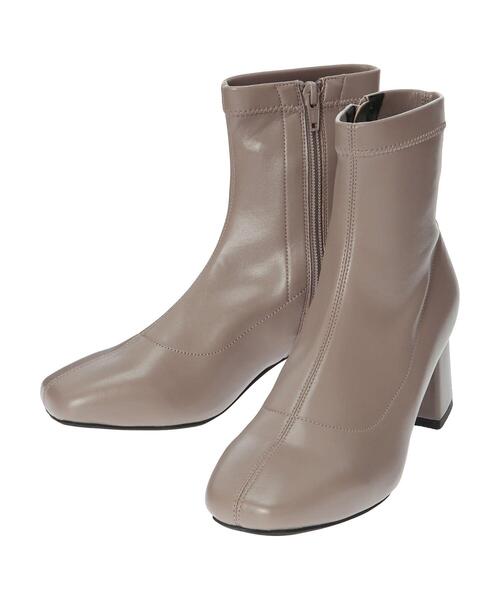 ORiental TRaffic(オリエンタルトラフィック)の「ORiental Traffic ストレッチブーツ(ブーツ・レディース・ブラウン/グレイッシュベージュ/ブラック/カーキ・S/M/L/LL)」の20枚目の写真