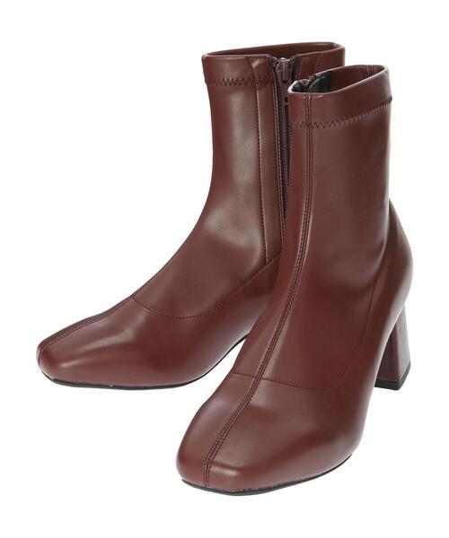 ORiental TRaffic(オリエンタルトラフィック)の「ORiental Traffic ストレッチブーツ(ブーツ・レディース・ブラウン/グレイッシュベージュ/ブラック/カーキ・S/M/L/LL)」の21枚目の写真