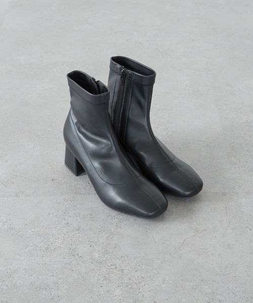 ORiental TRaffic(オリエンタルトラフィック)の「ORiental Traffic ストレッチブーツ(ブーツ・レディース・ブラウン/グレイッシュベージュ/ブラック/カーキ・S/M/L/LL)」の2枚目の写真