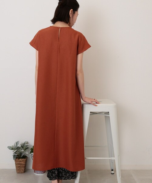 DRESKIP(ドレスキップ)の「◆麻調フレンチタックワンピース(ワンピース・レディース・グレー系その他/オレンジ/ブラック・03/02)」の21枚目の写真