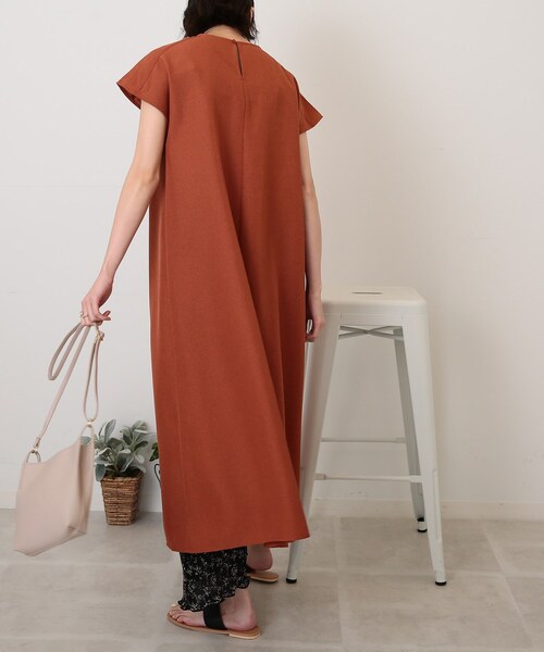 DRESKIP(ドレスキップ)の「◆麻調フレンチタックワンピース(ワンピース・レディース・グレー系その他/オレンジ/ブラック・03/02)」の20枚目の写真