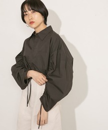 KBF | ドロストギャザースリーブシャツ(シャツ/ブラウス)